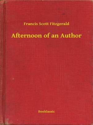 cover image of Afternoon of an Author